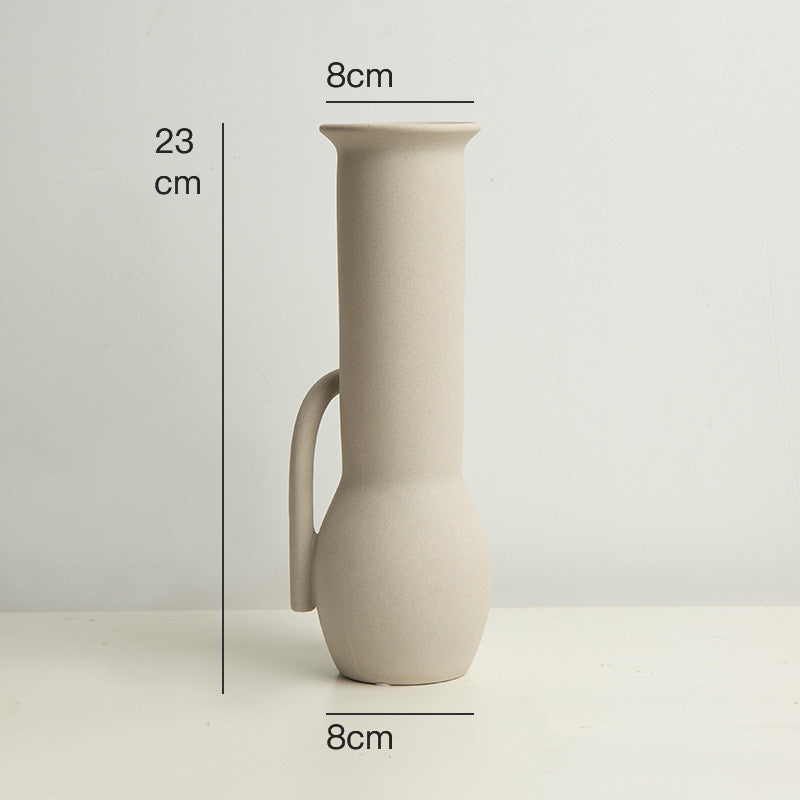 Nordic Ceramic Vase White Vegetarian