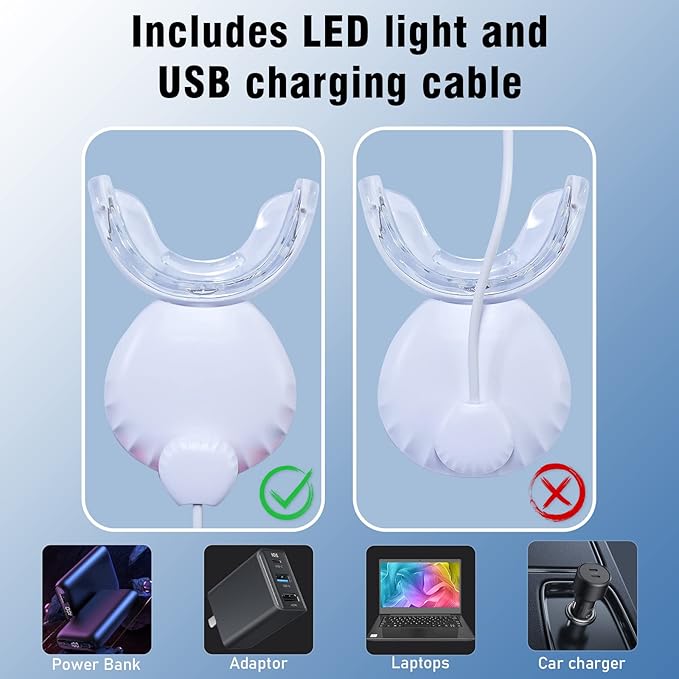 Rechargeable Teeth Whitening Light Kit